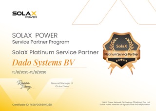 DadoSystems, professional and certified solax partner